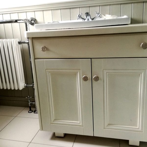 Bathroom Sink Unit with Tongue and Groove Panelling