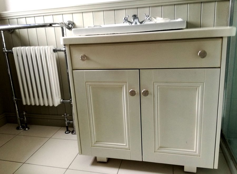 Bathroom Sink Unit with Tongue and Groove Panelling - StoneHouse Furniture